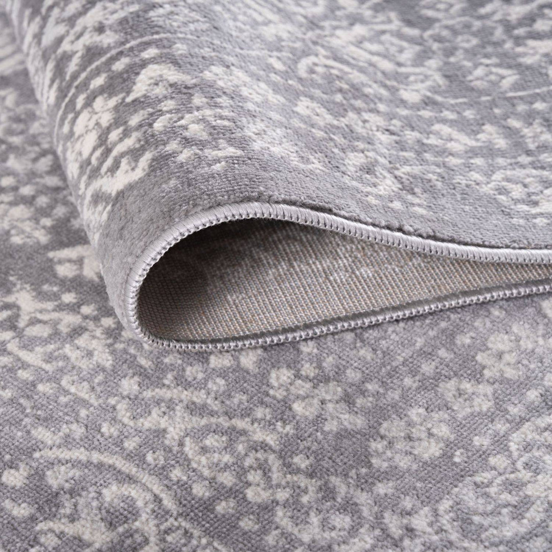 Living Room Rug Vintage Design In Grey