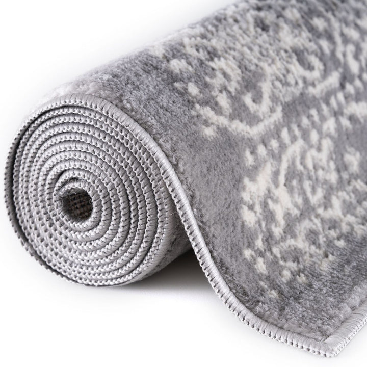 Living Room Rug Vintage Design In Grey