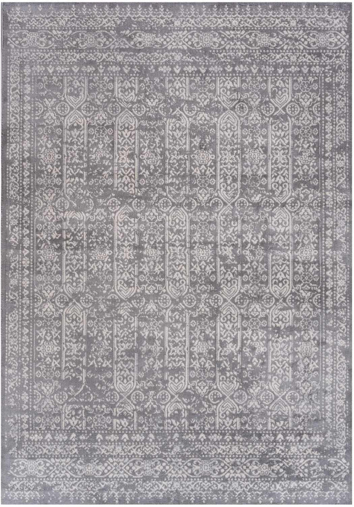 Living Room Rug Vintage Design In Grey