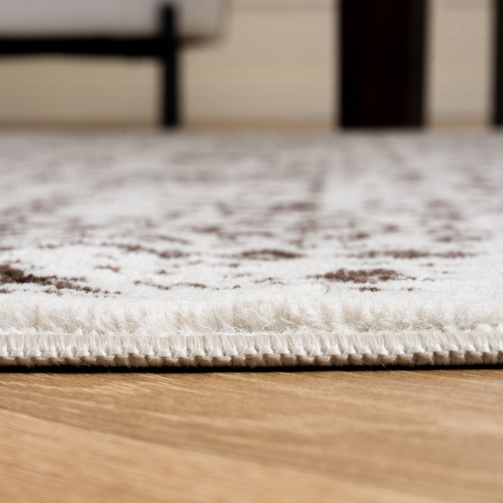 Montana Vintage Cream Brown Rug, Easy To Clean, Stain-Resistant, Fade-Resistant, Jute backing | The Rugs