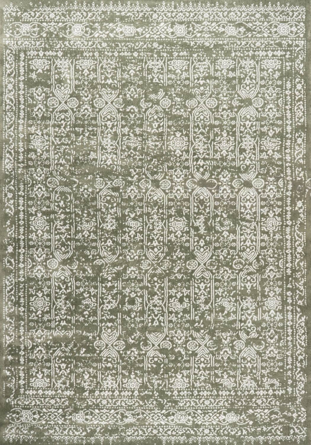 Montana Vintage Green Rug, Effortless Upkeep, stain-resistant, fade-resistant, eco-friendly | The Rugs