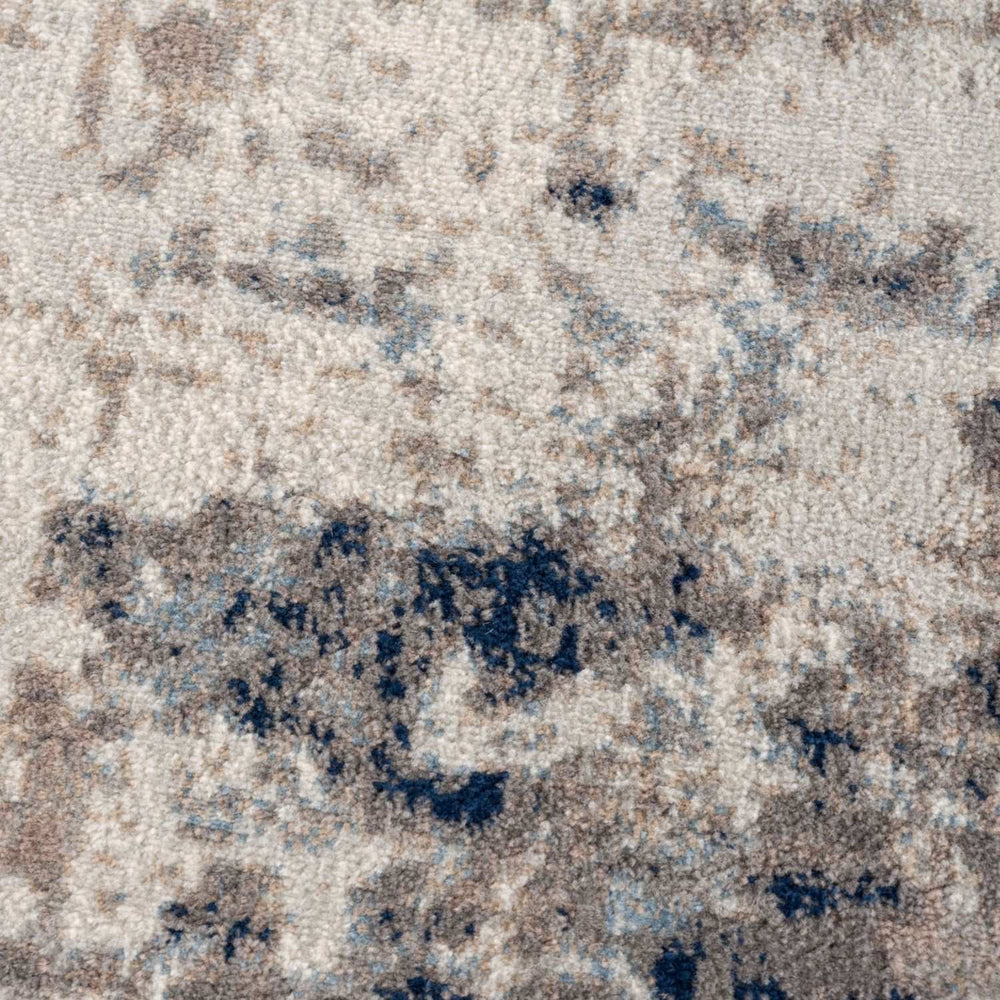 Montana Brown & Navy color Rug, Scandinavian block design