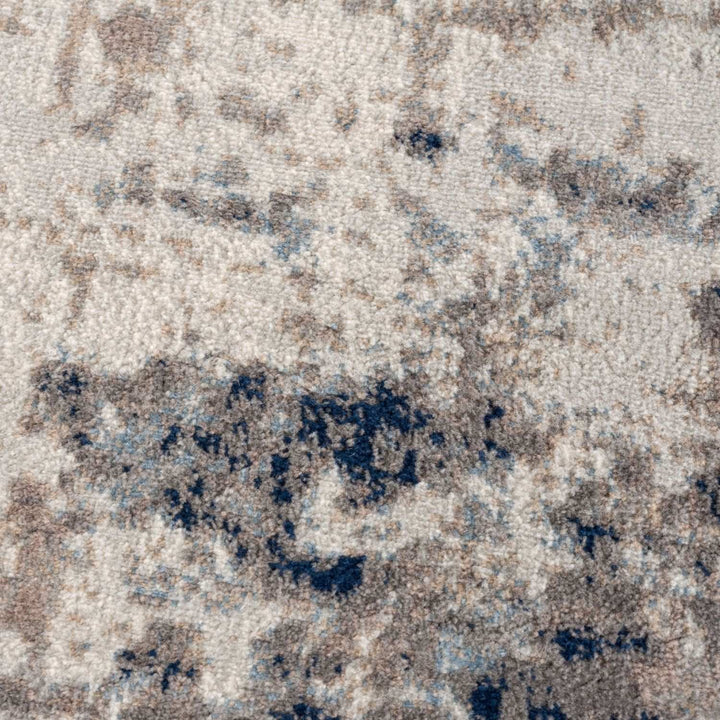 Montana Brown & Navy color Rug, Scandinavian block design