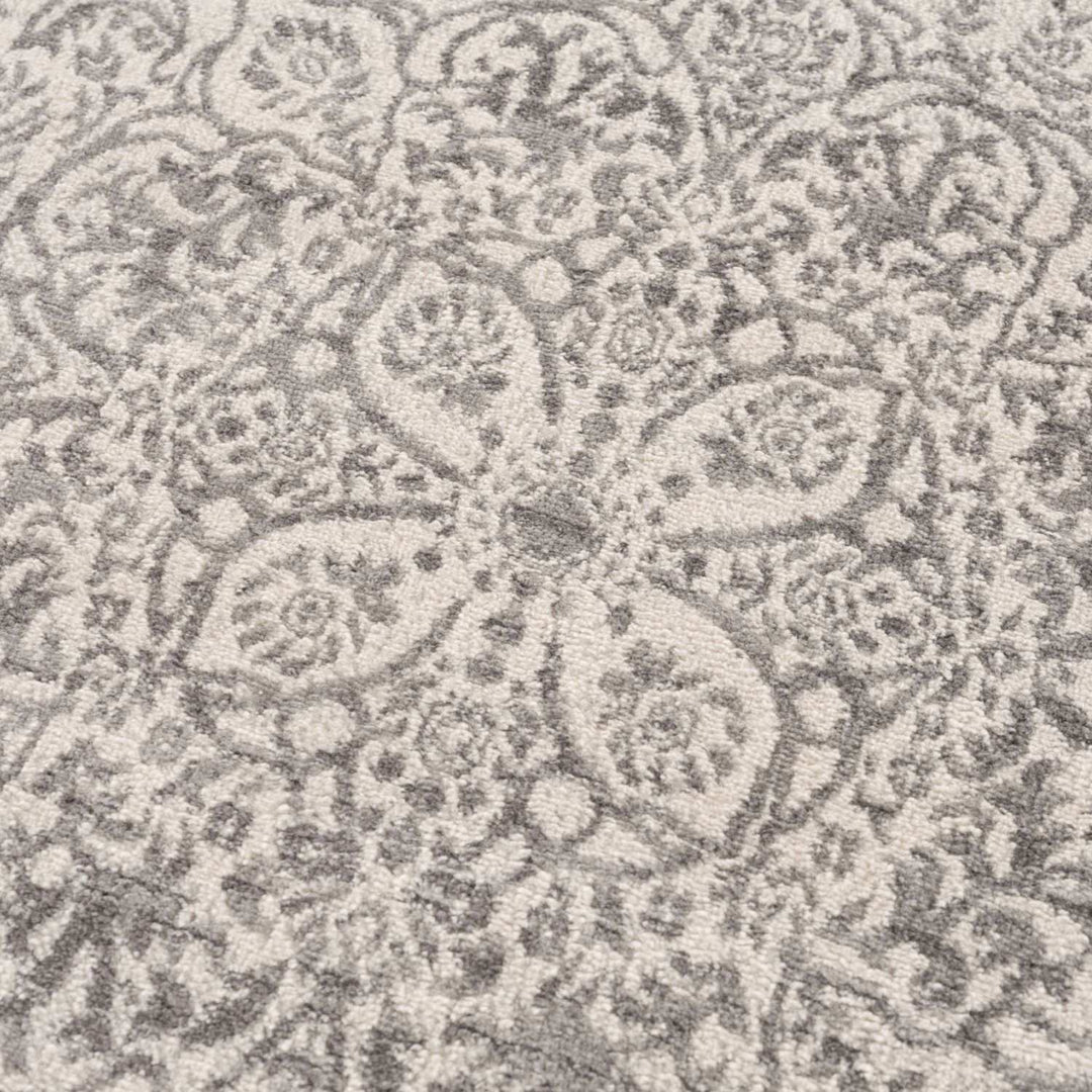 Montana Grey color rug, modern and vintage block design