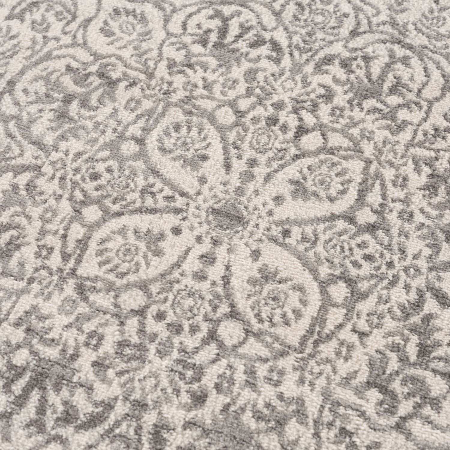Montana Grey color rug, modern and vintage block design