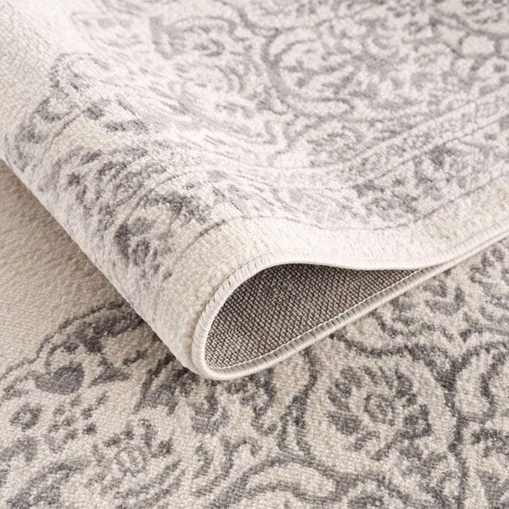 Montana Grey color rug, modern and vintage block design