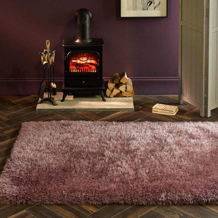 Extravagance Lilac Shaggy Rug