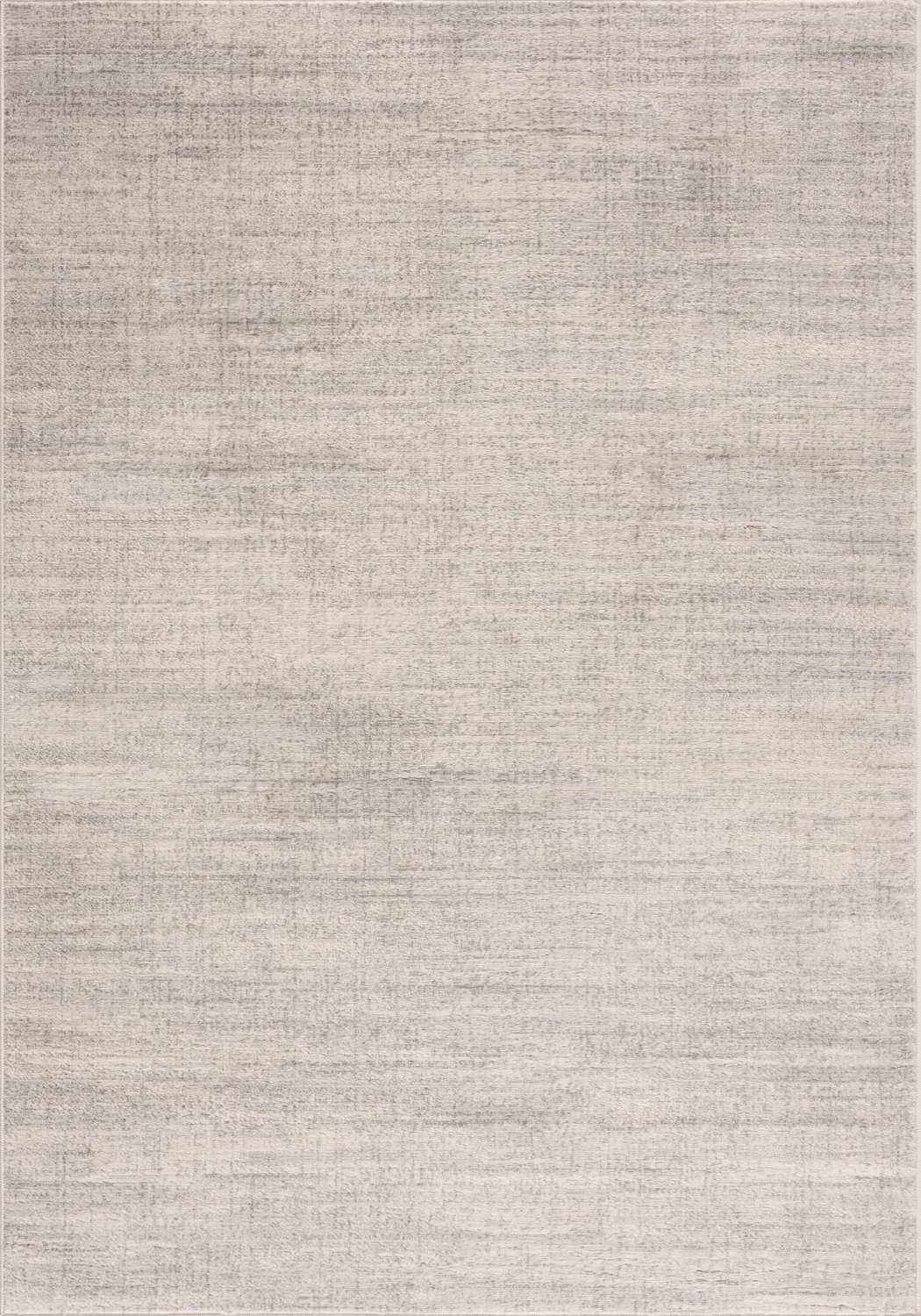 cream and grey rug features an abstract pattern