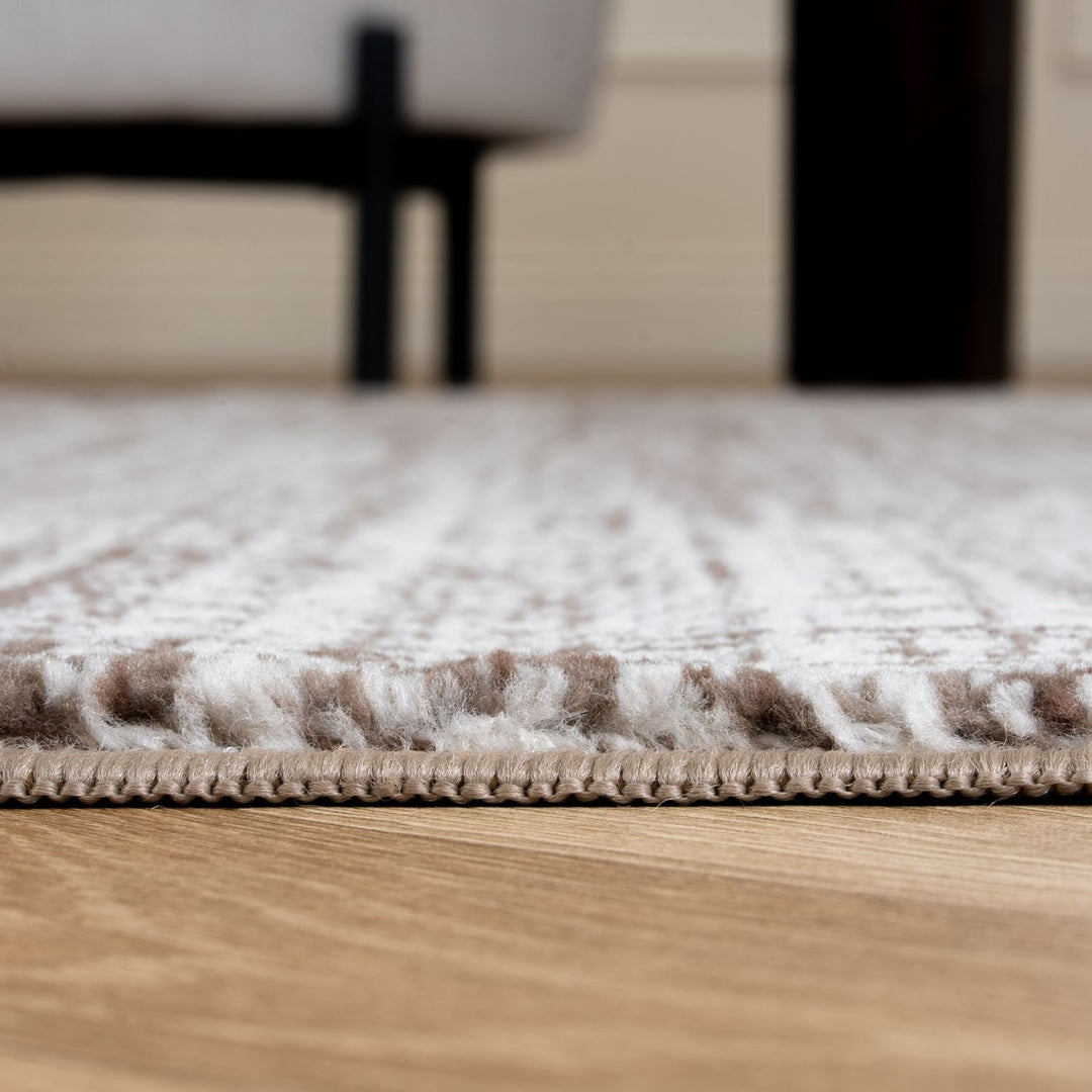 Montana Abstract Brown Rug non-shedding, easy to clean, eco-friendly | The Rugs