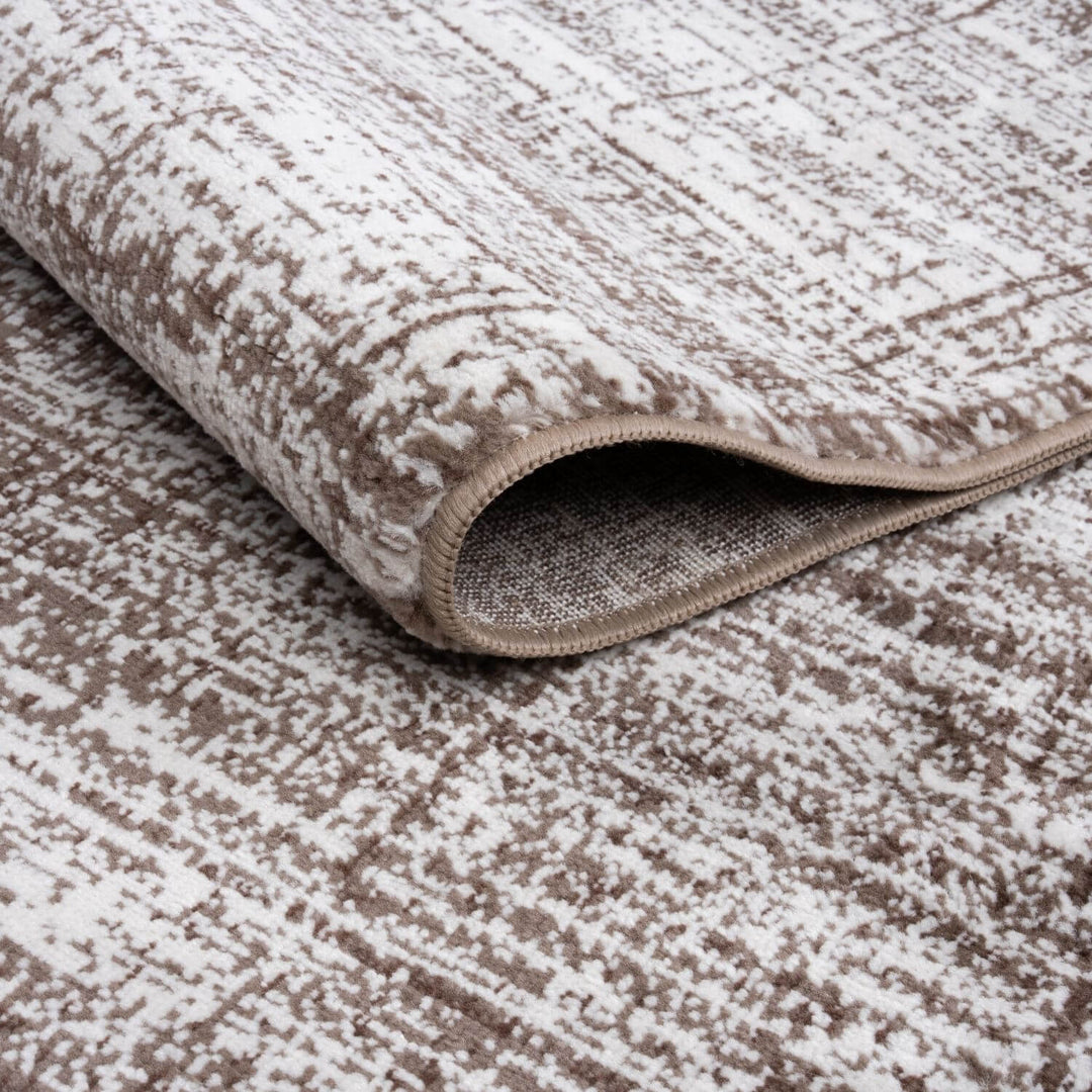 Montana Abstract Brown Rug non-shedding, easy to clean, eco-friendly | The Rugs