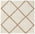 Diamond Design Thick Shaggy Area Rugs Ivory Beige | The Rugs