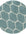 Trellis Design Thick Shaggy Area Rugs Duck Egg Blue
