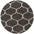 Trellis Design Thick Shaggy Area Rugs Dark Grey | The Rugs