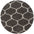 Trellis Design Thick Shaggy Area Rugs Dark Grey | The Rugs