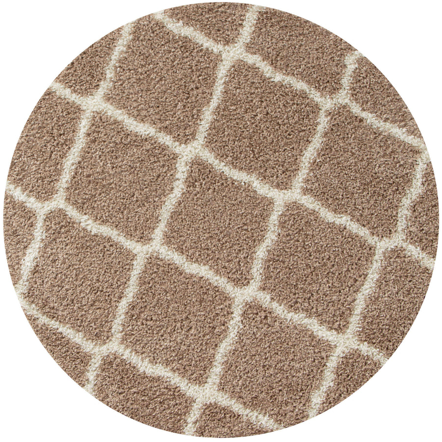 The Rugs Area Rug - Modern Luxury Shaggy Rug Berber Beige