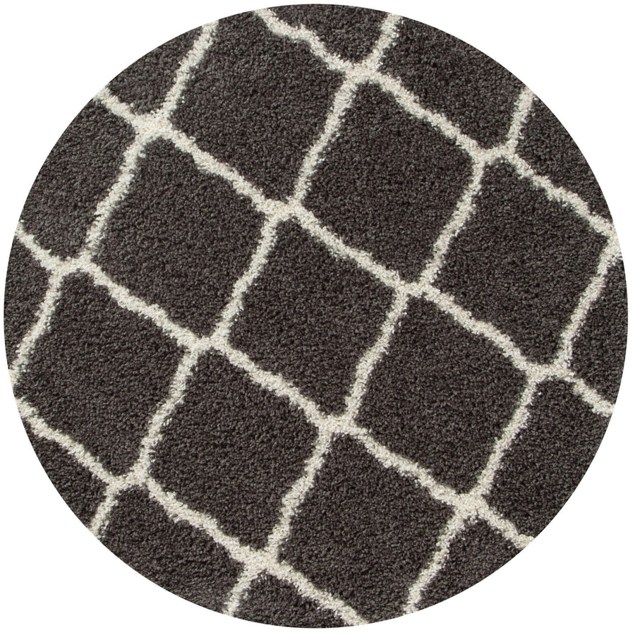 The Rugs Area Rug - Modern Luxury Shaggy Rug Berber Dark Grey