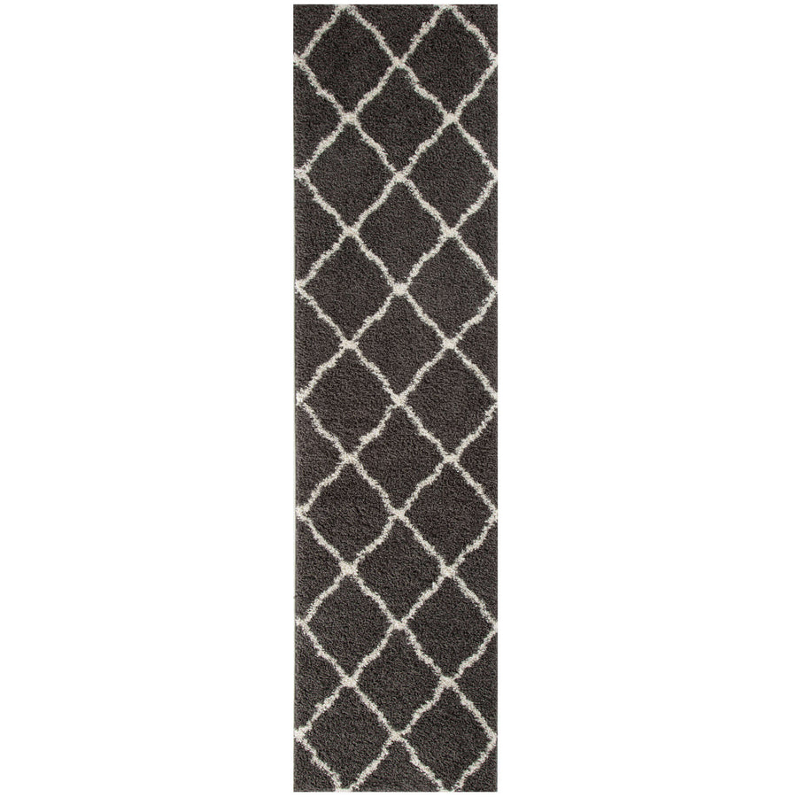 The Rugs Area Rug - Modern Luxury Shaggy Rug Berber Dark Grey