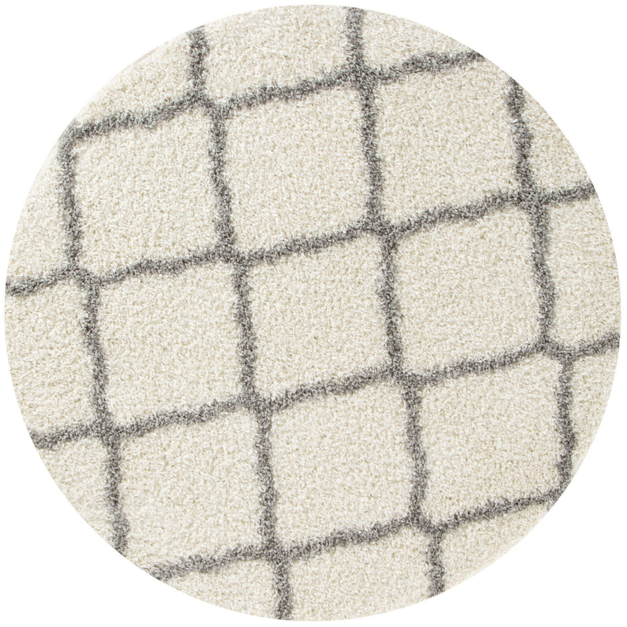 The Rugs Area Rug - Modern Luxury Shaggy Rug Berber Ivory