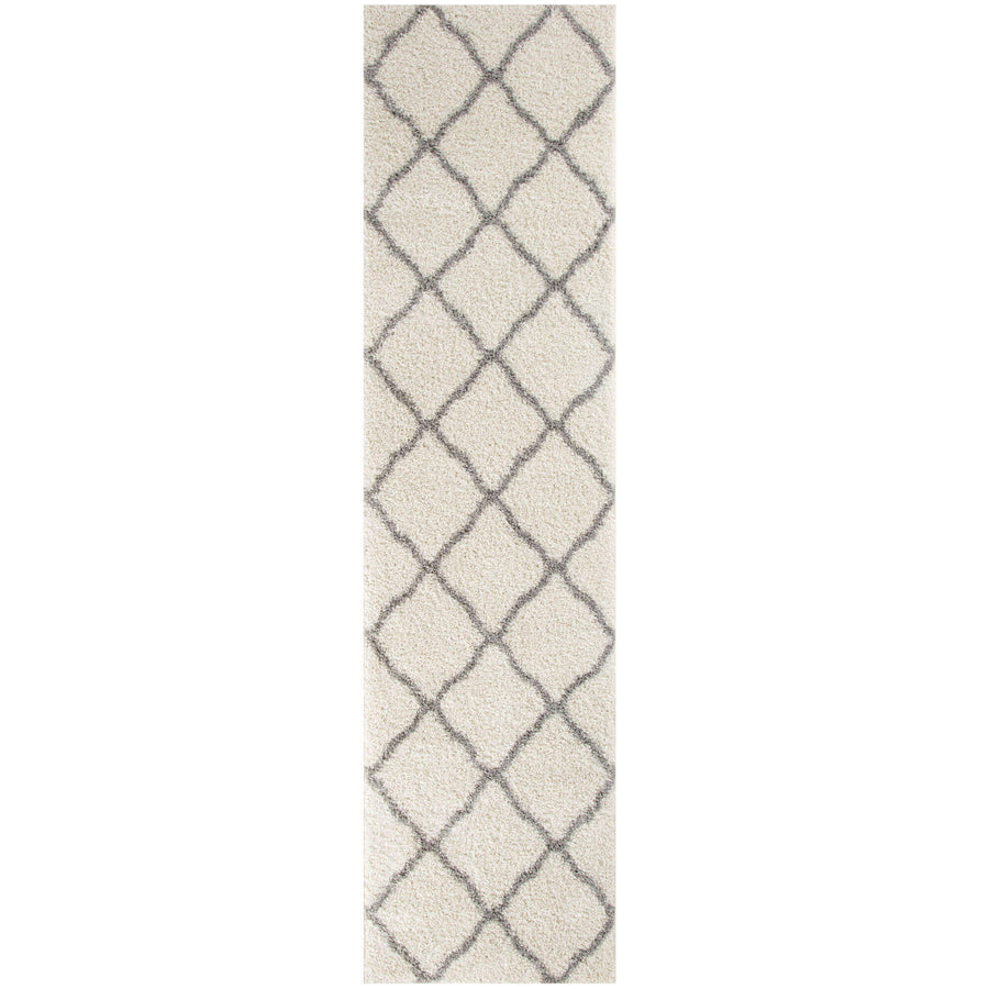 The Rugs Area Rug - Modern Luxury Shaggy Rug Berber Ivory