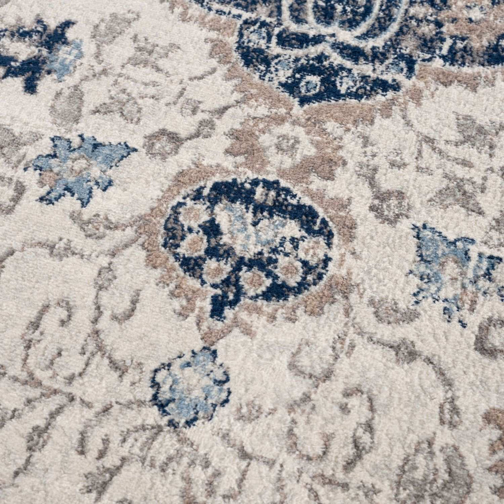 Living Room Oriental Rug in Blue