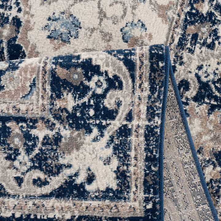 Living Room Oriental Rug in Blue