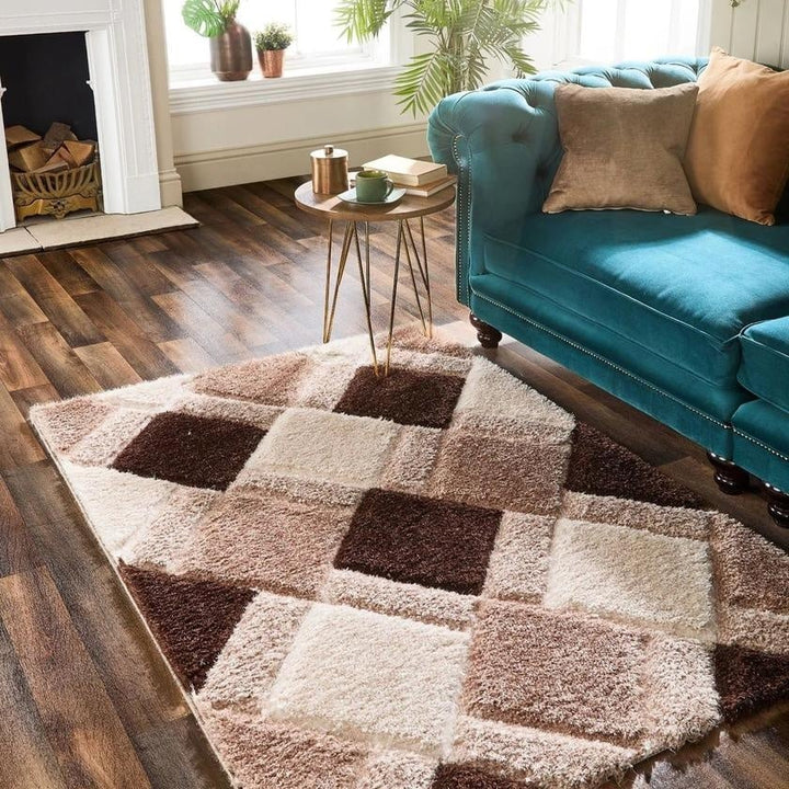 3D Geo Carved Rug – Geometric Design