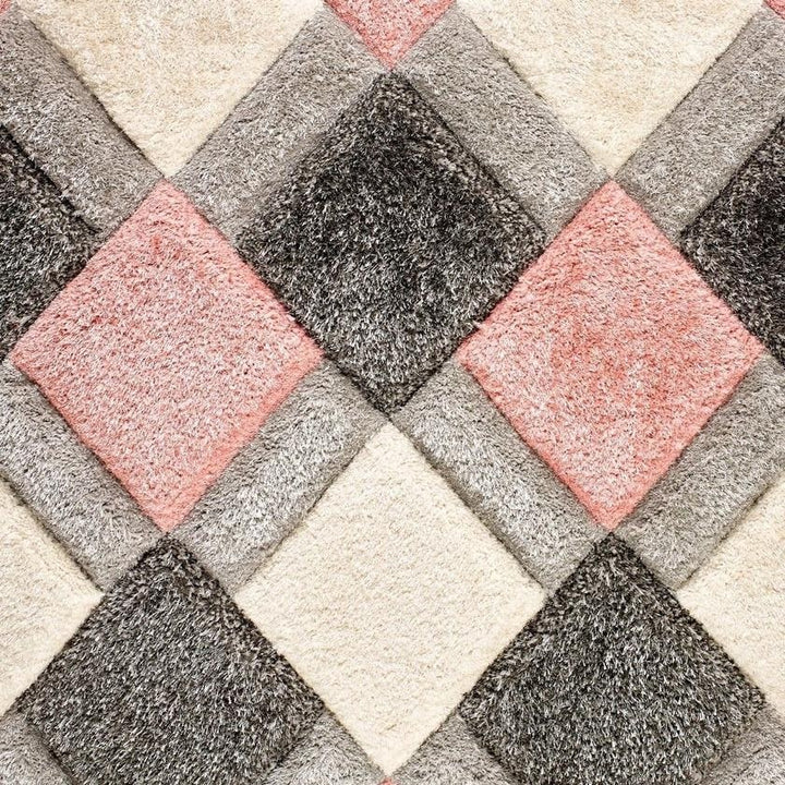 3D Geo Carved Rug – Geometric Design