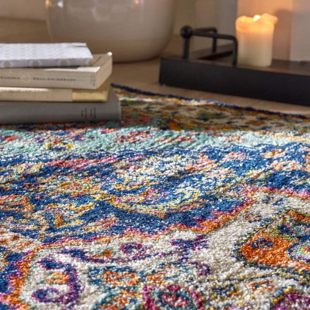 Granada Multicolour Vintage Rug | Emerald