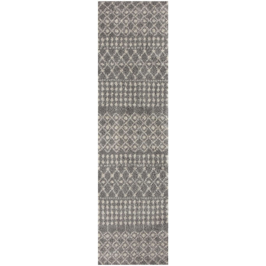 The Rugs Area Rug - Modern Luxury Shaggy Rug Moroccan Grey