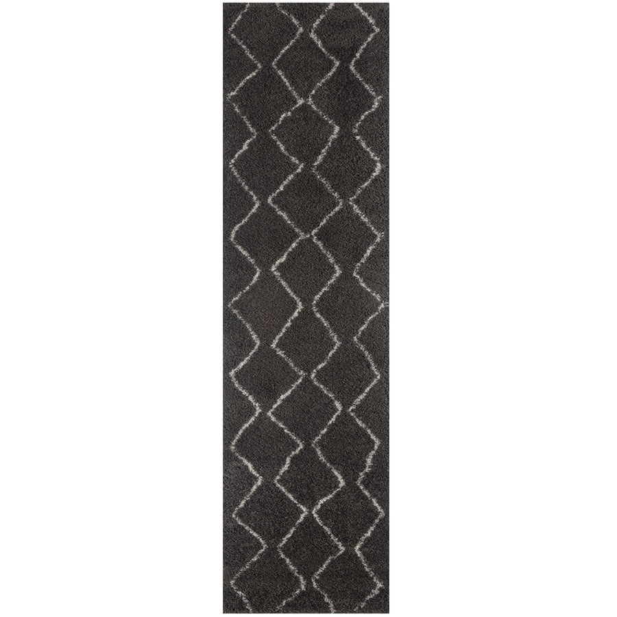 The Rugs Area Rug - Modern Luxury Shaggy Rug Boho Dark Grey