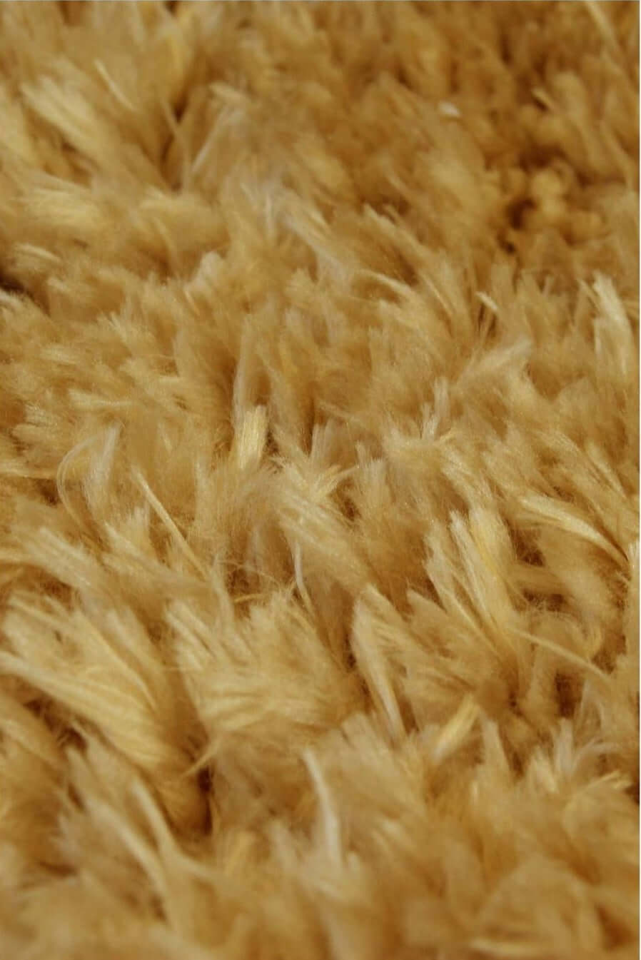 Solid Design Shaggy Rugs for Living Room in Ochre – The Rugs