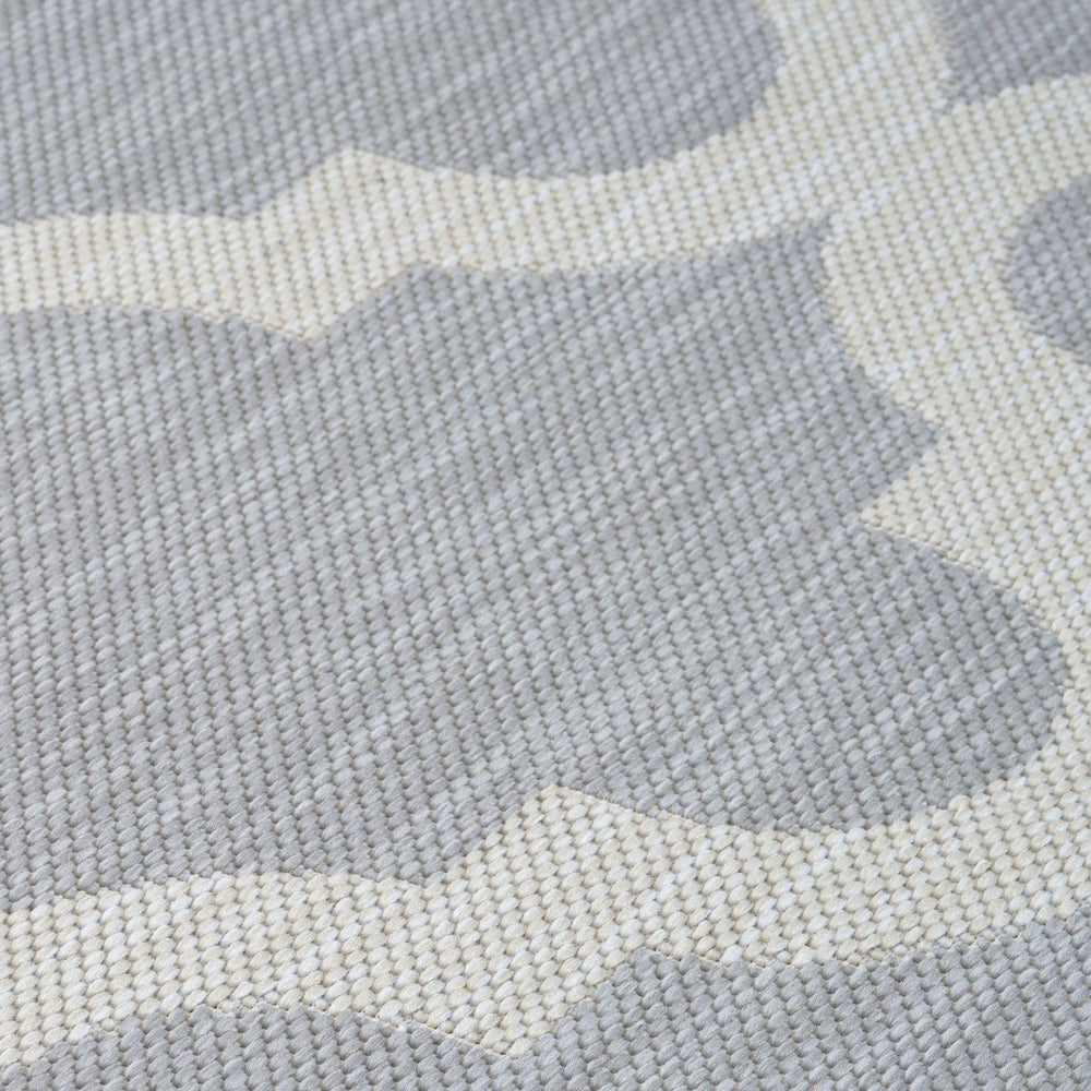 Grey Trellis Design Outdoor Rug for Garden & Patio
