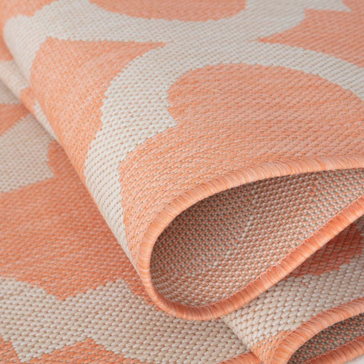 Orange Trellis Design Outdoor Rug for Garden | The Rugs