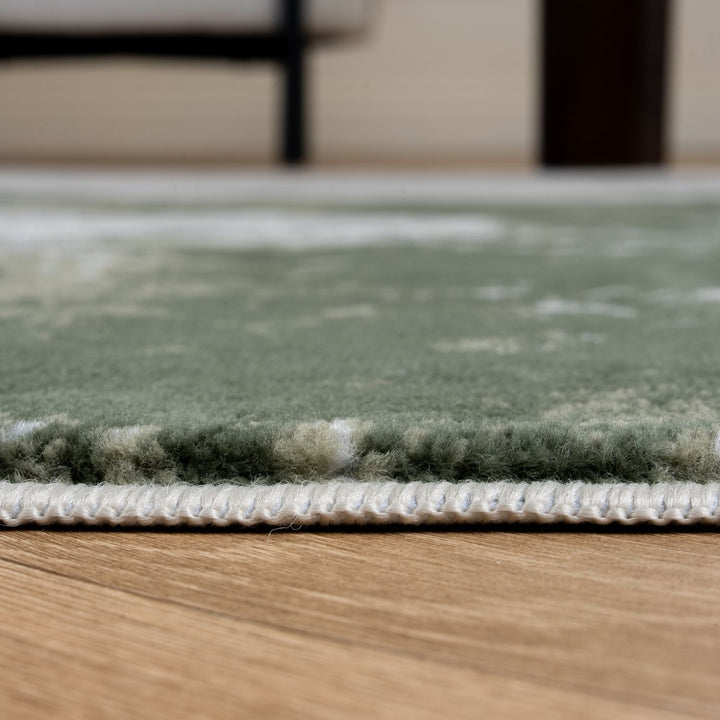 Elaris Abstract Green Rug, abstract design, non-shedding, easy to clean, eco-friendly|The Rugs