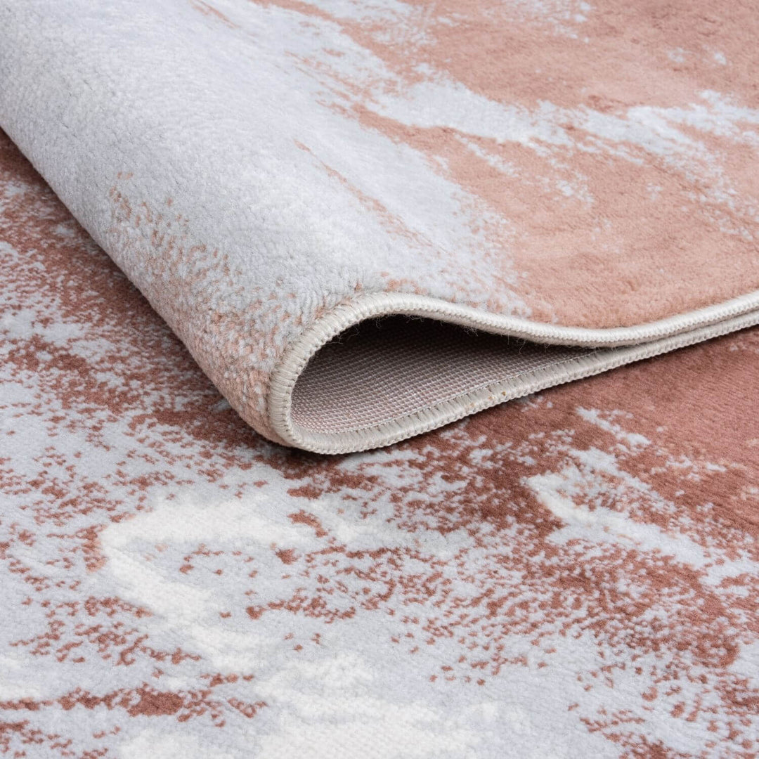 Elaris Abstract Rose Rug, abstract design, non-shedding, easy to clean, eco-friendly|The Rugs