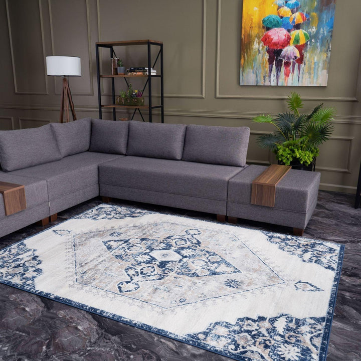 Living Room Rug Vintage Moroccan Design