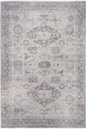 Grey Oriental Design Living Room Rug