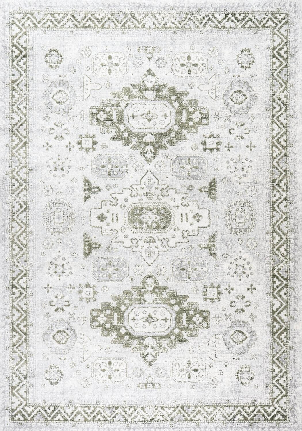 Montana Vintage Green Rug, fade-resistant, stain-resistant, easy to clean, eco-friendly | The Rugs