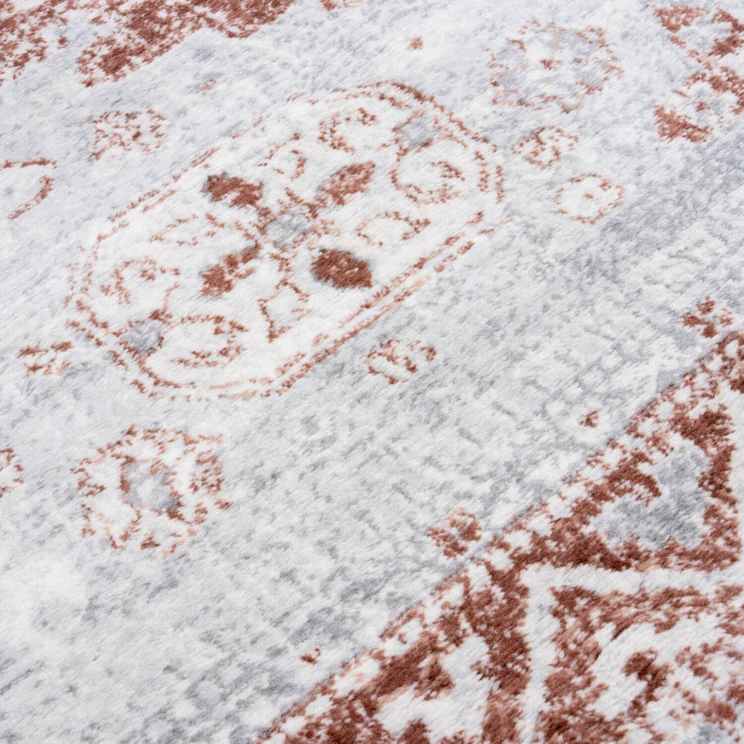 Abstract Montana Rose Vintage Rug, Satin-Resistant, Fade-Resistant, Easy To clean, Eco-Friendly | The Rugs