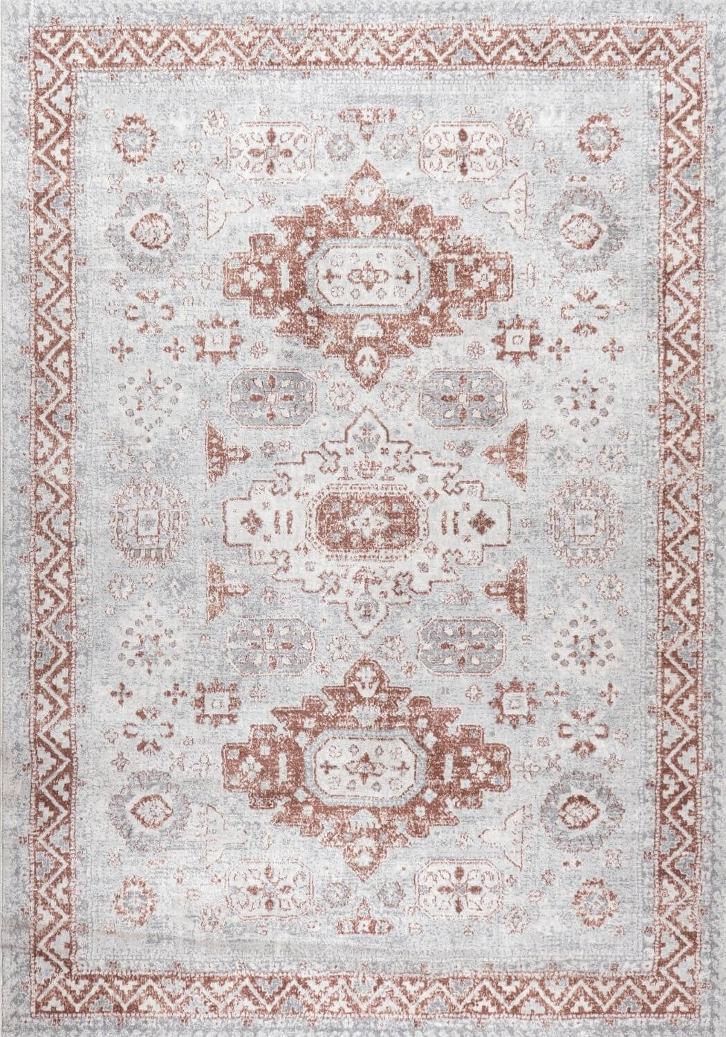 Abstract Montana Rose Vintage Rug, Satin-Resistant, Fade-Resistant, Easy To clean, Eco-Friendly | The Rugs