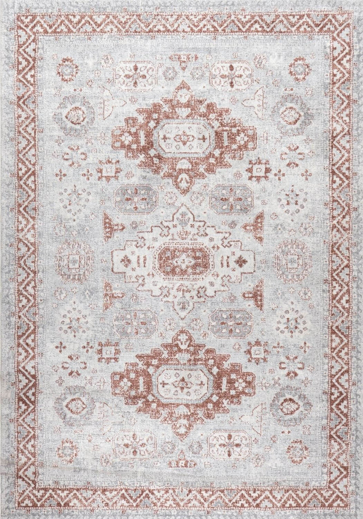 Abstract Montana Rose Vintage Rug, Satin-Resistant, Fade-Resistant, Easy To clean, Eco-Friendly | The Rugs