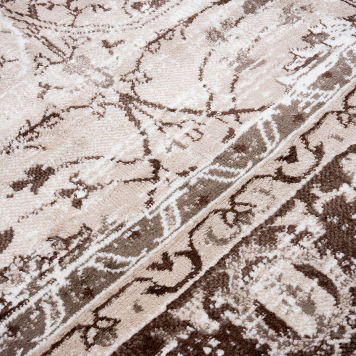 Montana Bordered Beige Rug, fade-resistant, stain-resistant, easy care rug|The Rugs
