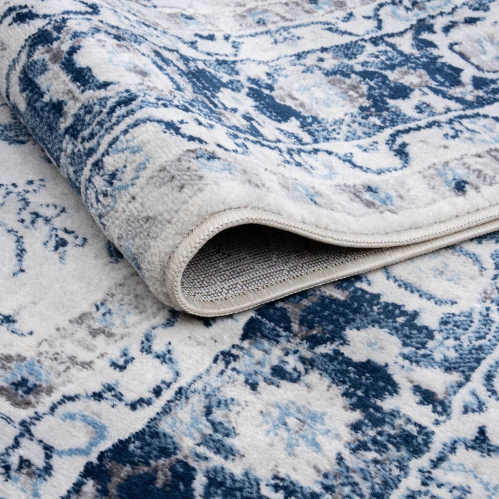 Montana Bordered Navy Rug | 4070