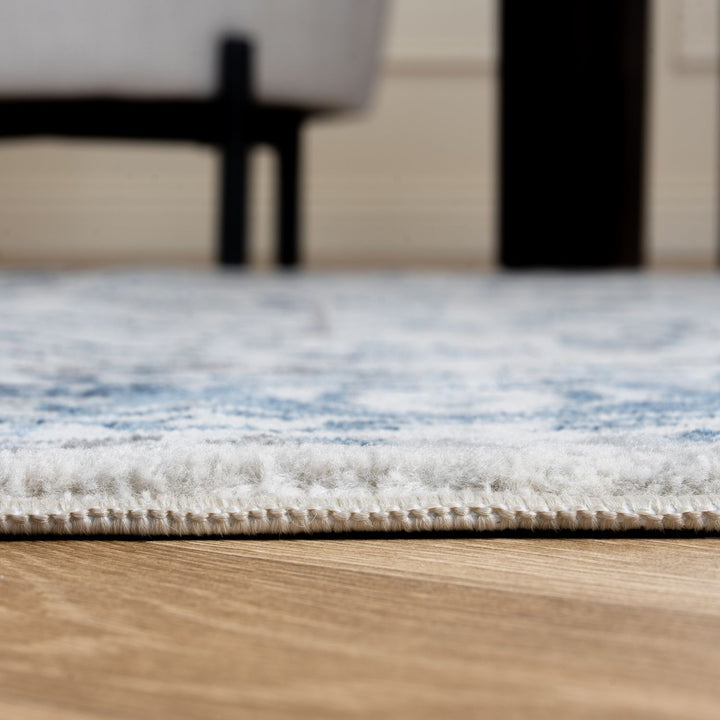 Montana Navy Vintage Rug, Satin-Resistant, Fade-Resistant, Easy To clean, Eco-Friendly | The Rugs