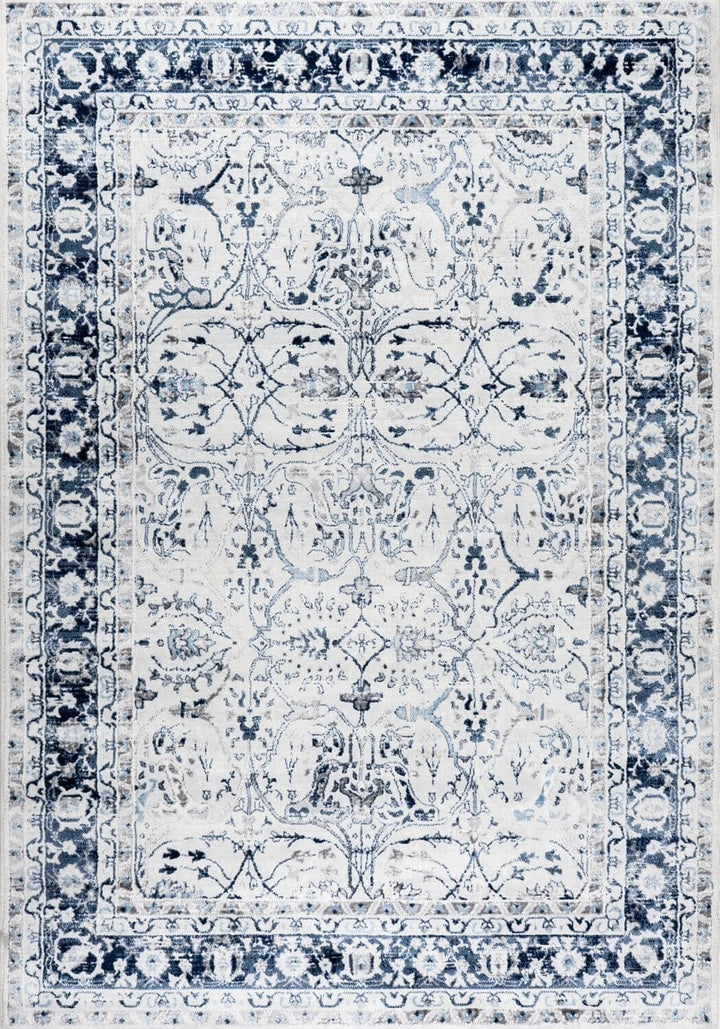Montana Navy Vintage Rug, Satin-Resistant, Fade-Resistant, Easy To clean, Eco-Friendly | The Rugs