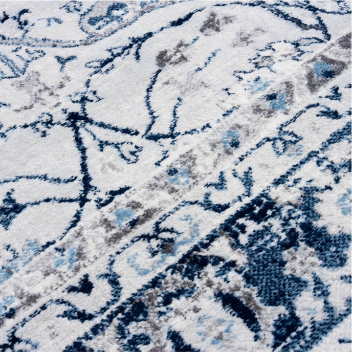 Montana Navy Vintage Rug, Satin-Resistant, Fade-Resistant, Easy To clean, Eco-Friendly | The Rugs