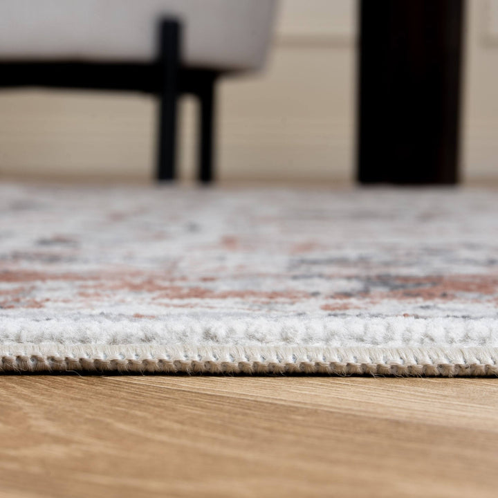 Montana Bordered Rose Rug, fade-resistant, stain-resistant, easy care rug|The Rugs