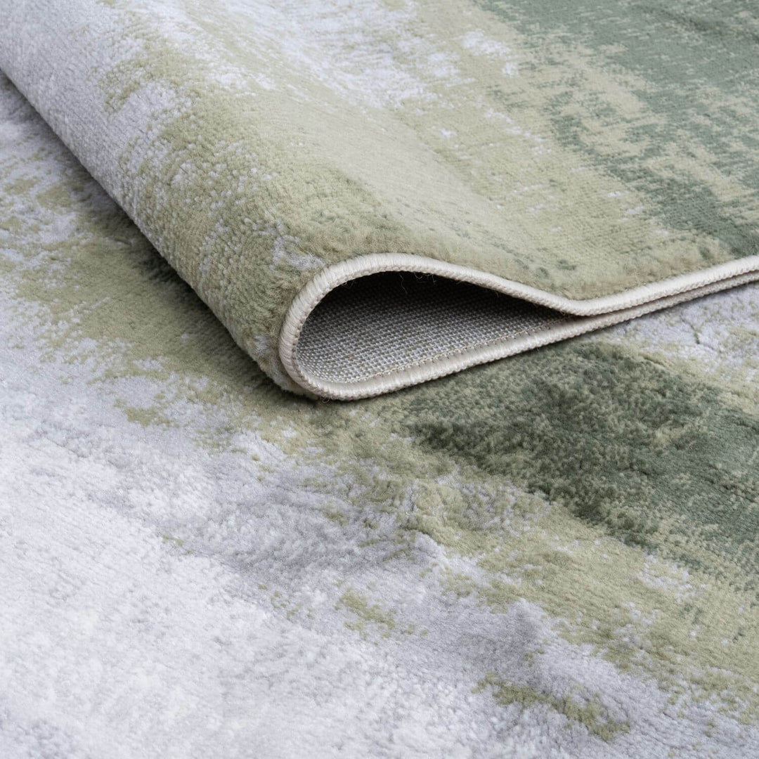 Elaris Abstract Green Rug, Abstract, hard-wearing, non-shedding, stain-resistant | The Rugs