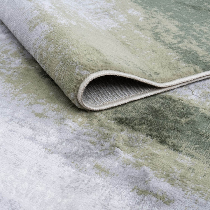 Elaris Abstract Green Rug, Abstract, hard-wearing, non-shedding, stain-resistant | The Rugs