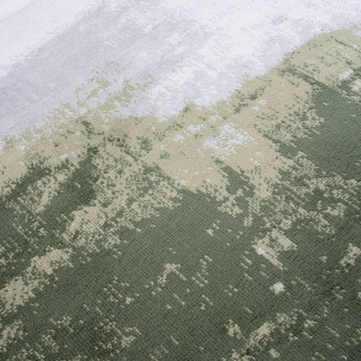 Elaris Abstract Green Rug, Abstract, hard-wearing, non-shedding, stain-resistant | The Rugs